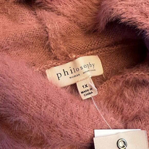 PHILOSOPHY Republic Clothing eyelash hoodie sweater Barbie core - Picture 9 of 9